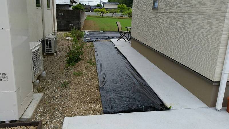 境界施工ビフォー 境界施工ビフォー