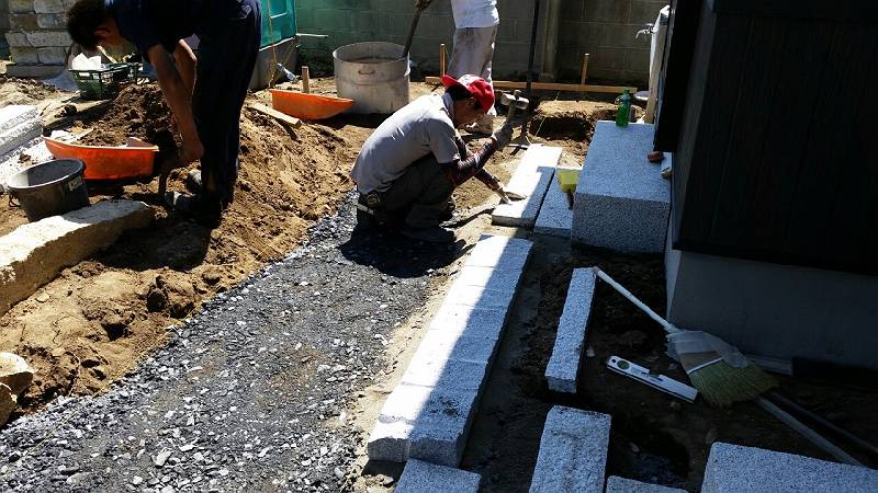 敷石施工 水戸市 敷石施工 水戸市