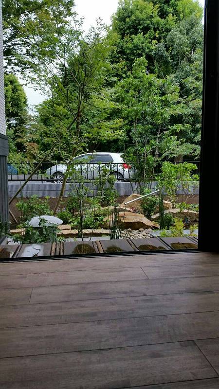 坪庭の見える家 坪庭の見える家