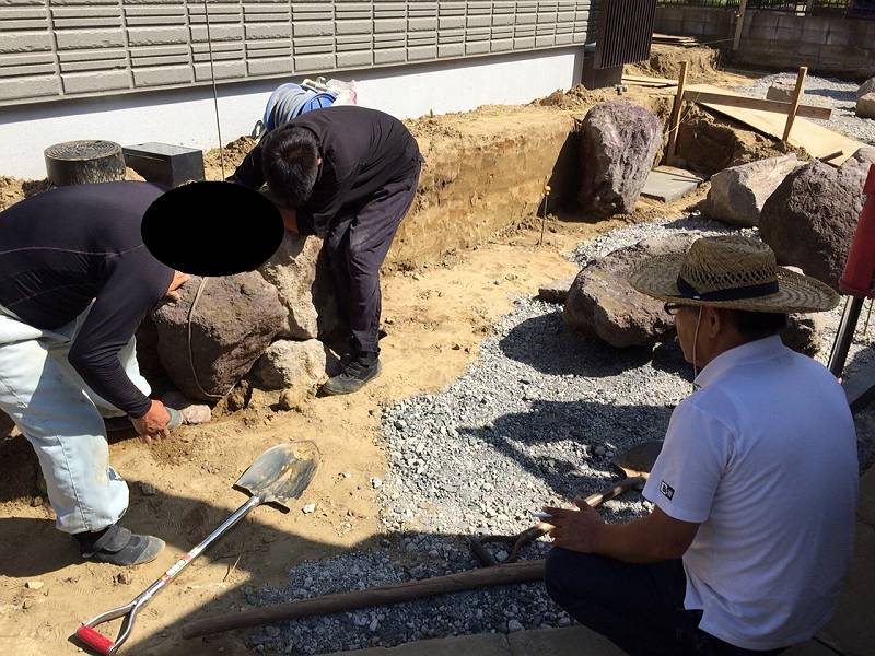 石組み施工 石組み施工