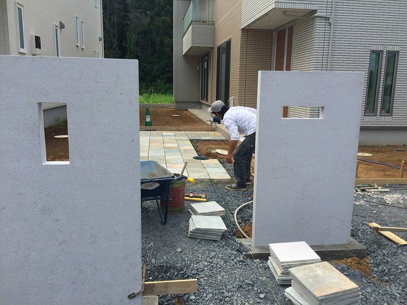 自然石タイル・つくばみらい市エクステリア 自然石タイル・つくばみらい市エクステリア