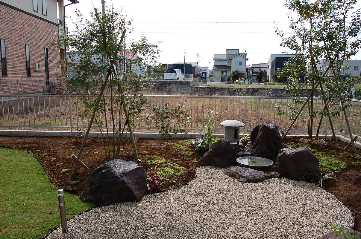 中庭施工・つくば市新築外構・新築エクステリア 中庭施工・つくば市新築外構・新築エクステリア