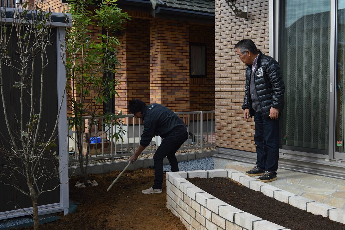 水戸市エクステリア・植栽工事・芝生 水戸市エクステリア・植栽工事・芝生