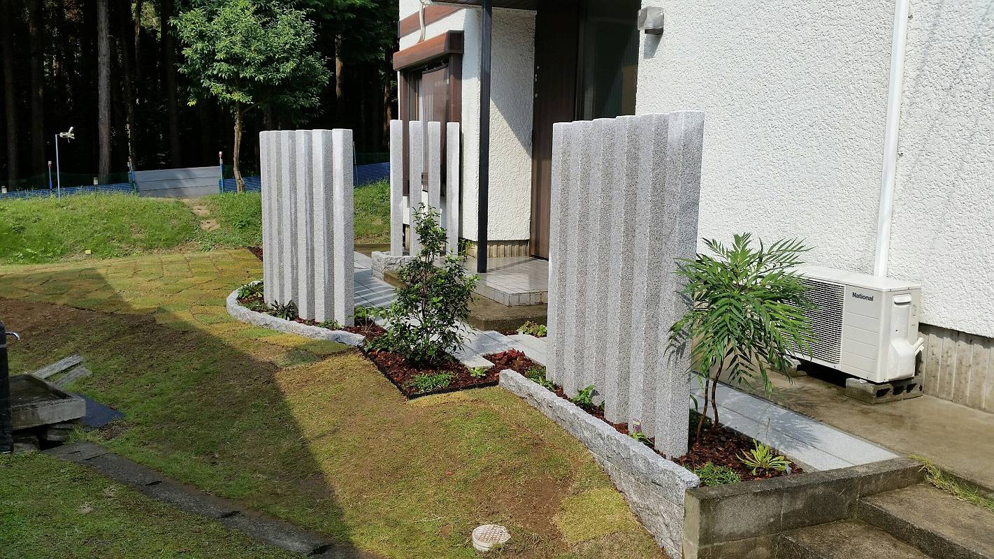 花壇のある庭・メンテナンス重視 花壇のある庭・メンテナンス重視