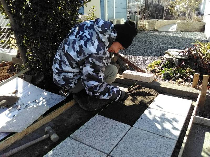 石張り 石張り
