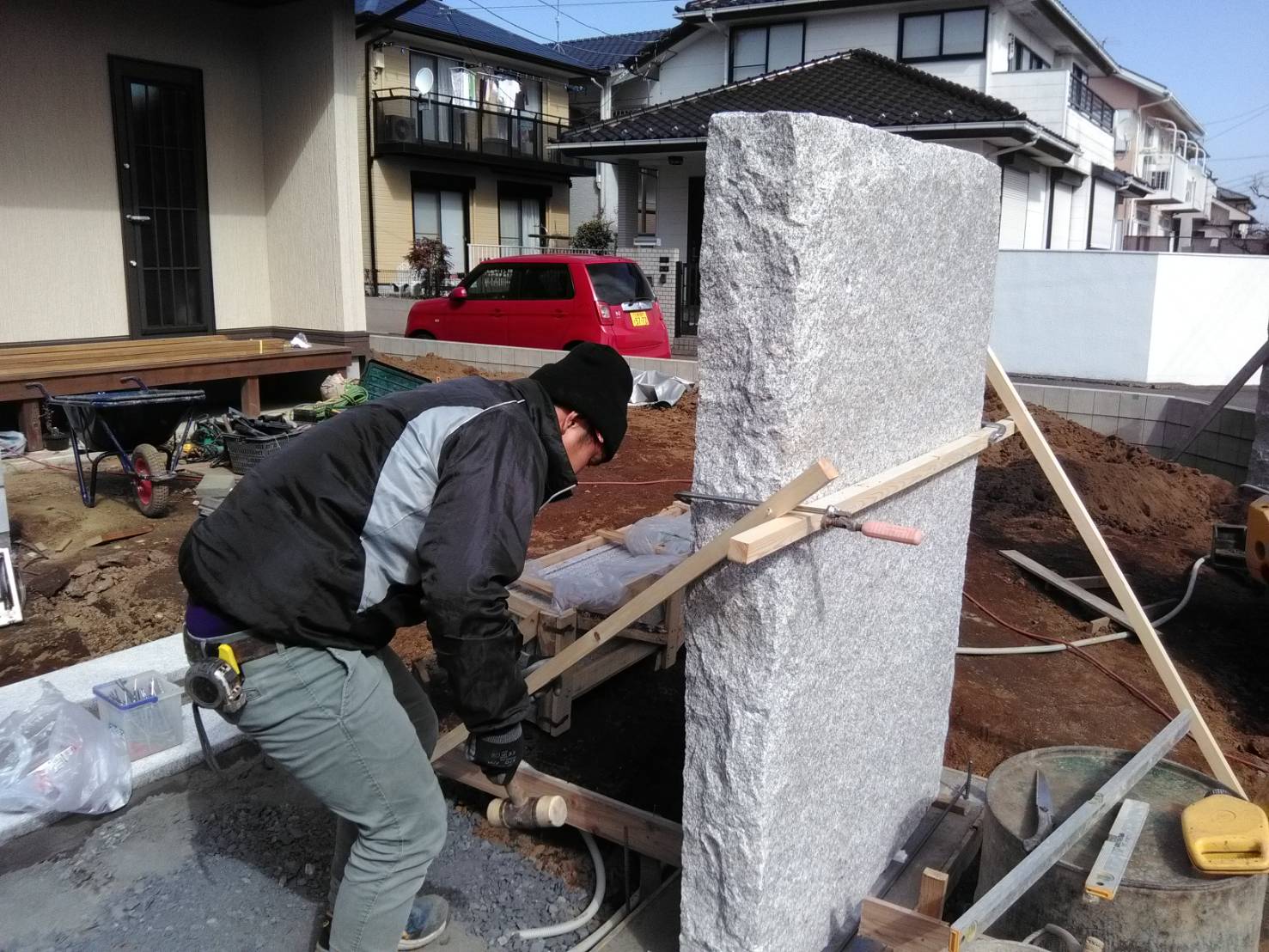 石門柱 石門柱