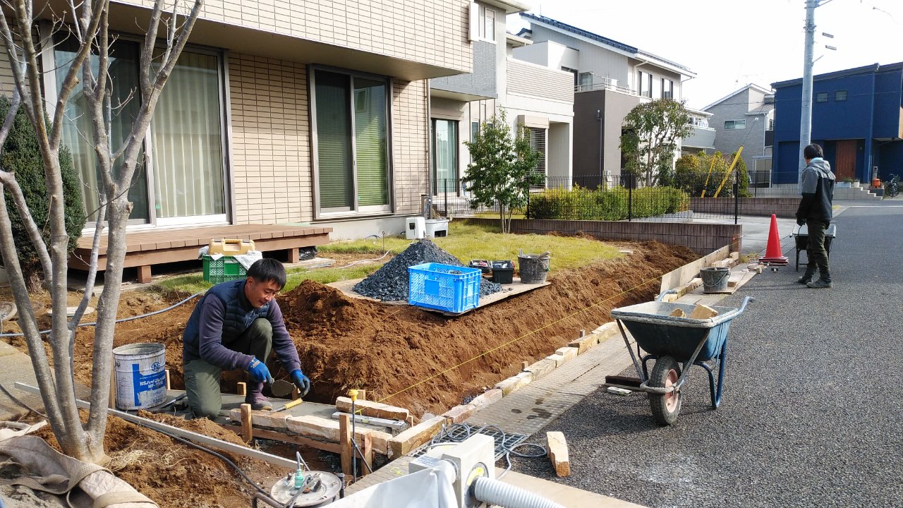 石英小端積み 石英小端積み