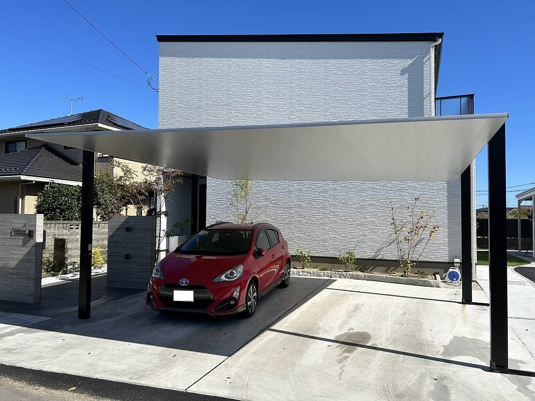 スタイリッシュガーデン・カーポート・つくば市・ナチュラルシルバー スタイリッシュガーデン・カーポート・つくば市・ナチュラルシルバー