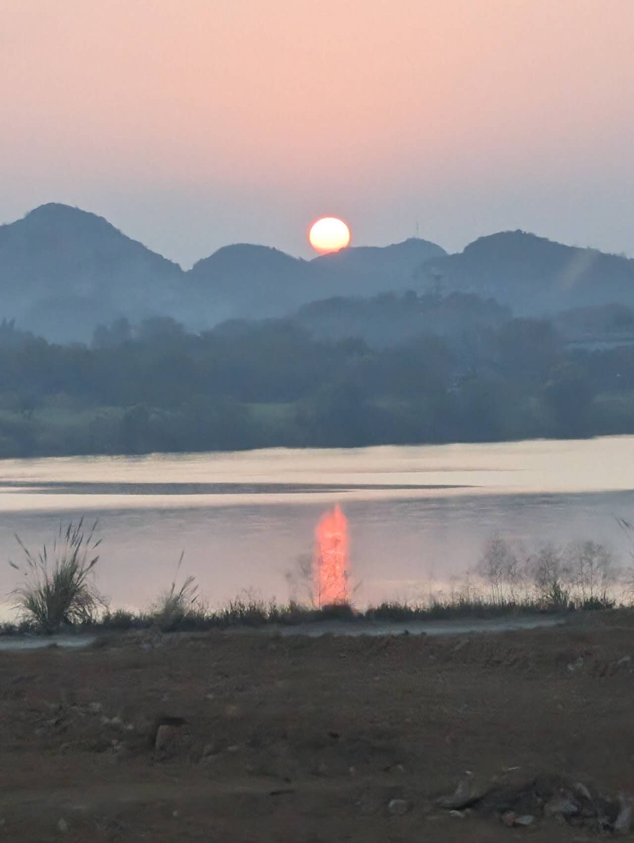 中国の夕日 中国の夕日