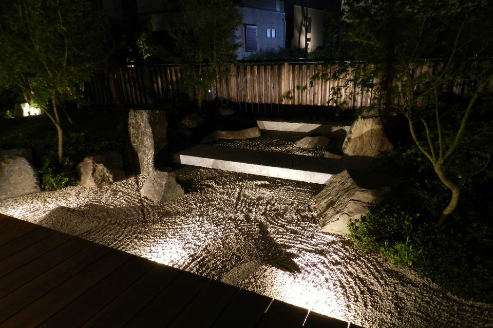 枯山水夜景 枯山水夜景